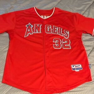 MAJESTIC Los Angeles Angels #32 Josh Hamilton Size 54 Baseball Jersey